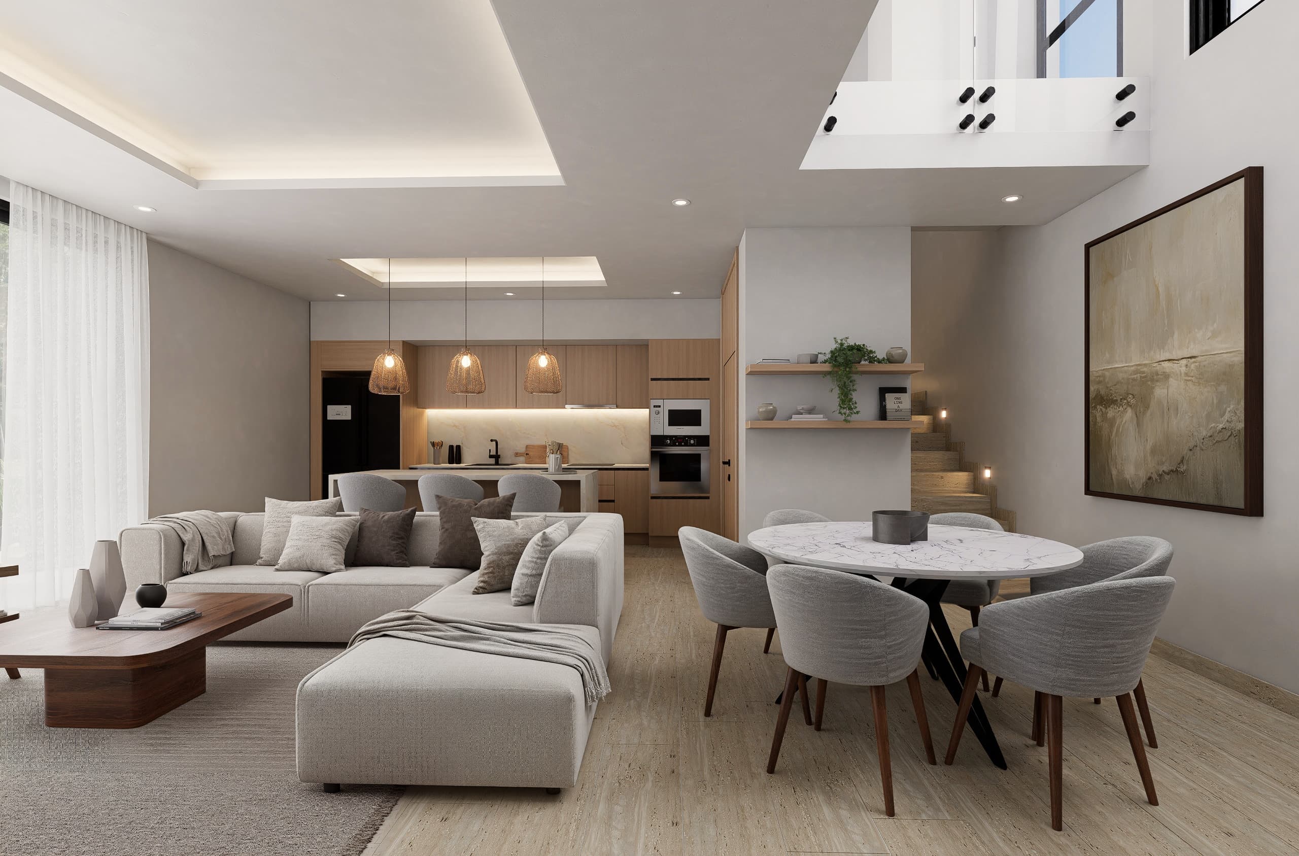 Living space in Casa Itzá