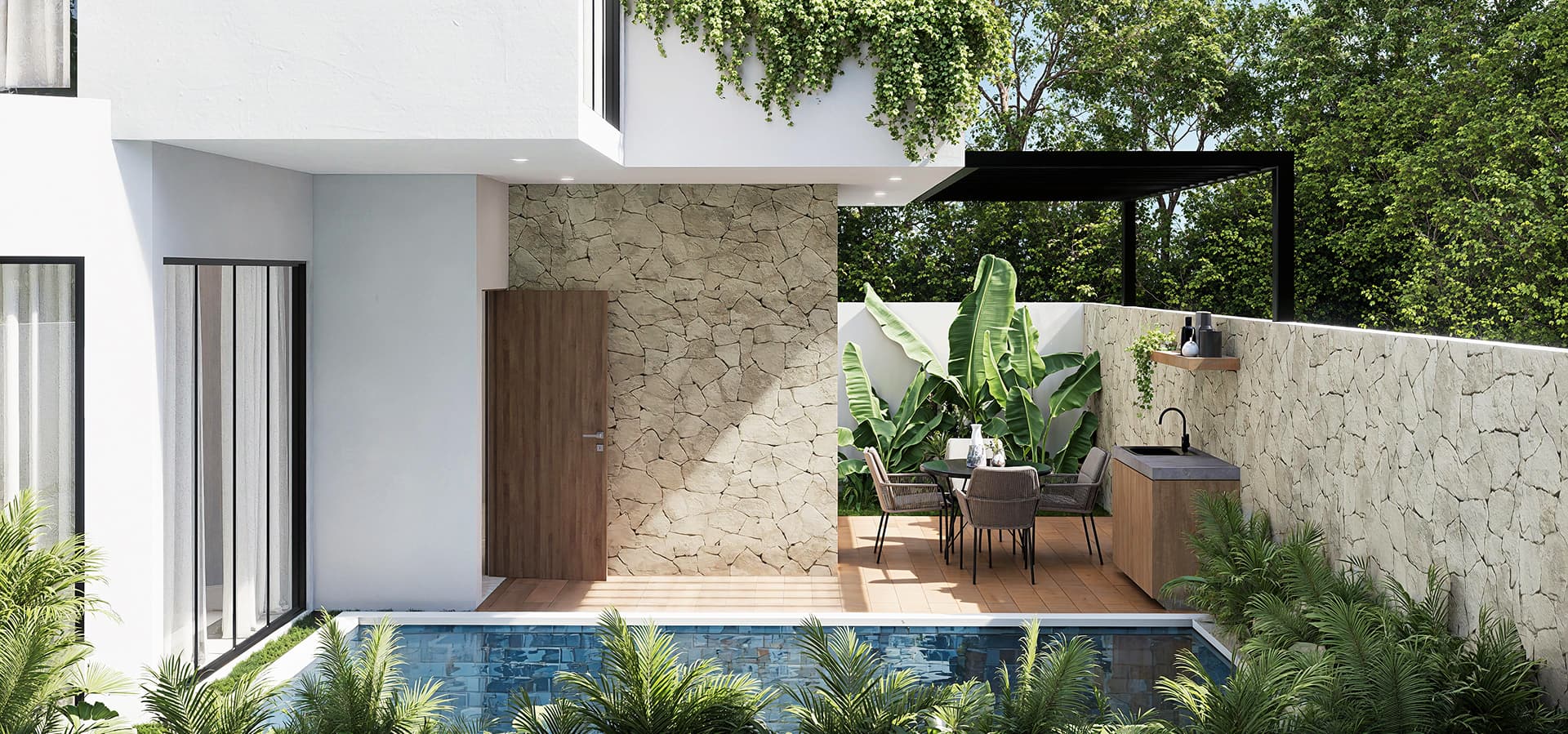 Interior of Casa Tzalam